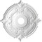 Ekena Millwork Attica PVC Ceiling Medallion (Fits Canopies up to 6 3/4"), Brght Coat Chrome, 19"OD x 3 1/2"ID x 1"P CMP19ATBCR - alternate 5